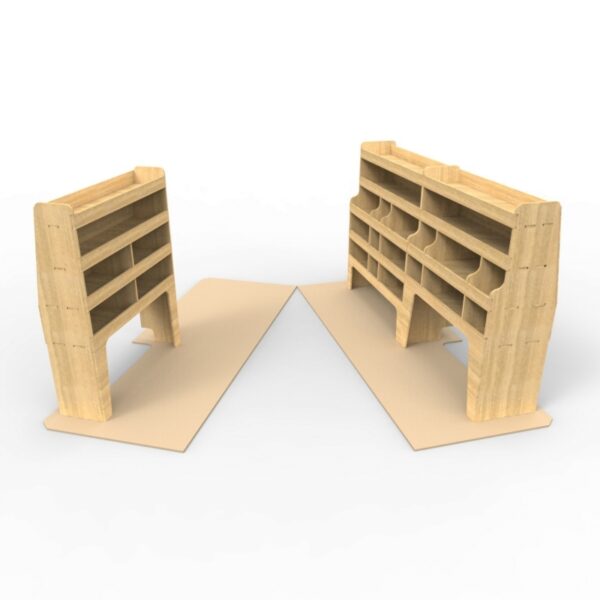 Ford Transit Custom 2013 to 2023 Plywood Full van racking / Shelving ...