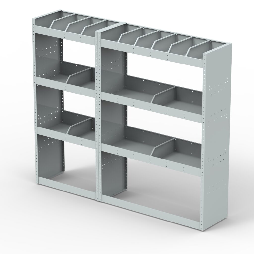 Sprinter Metal Racking Mercedes Sprinter Steel Van Racking 1.5m High Extra Tall Shelving ...