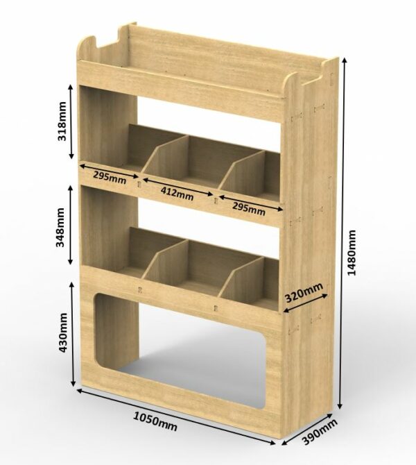 Maxus Deliver 9 Plywood Van Racking 1.5m Tall Shelving Unit - HR1 ...