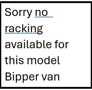 no racks bipper