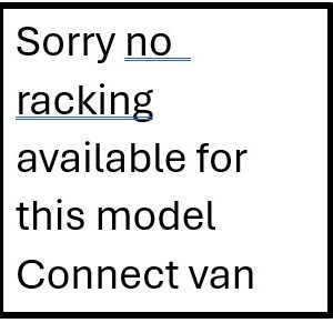 no racks connect
