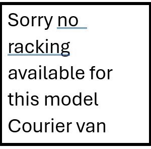 no racks courier