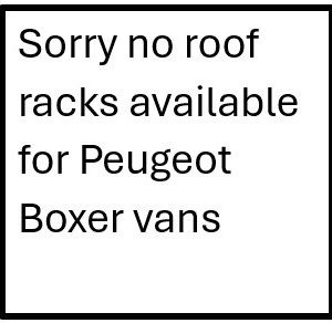 no roof racks boxer