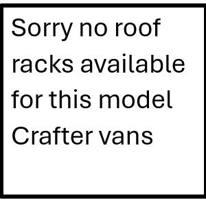 no roof racks crafer