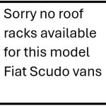 no roof racks scudo
